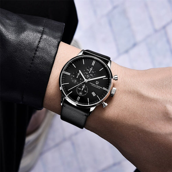 PAGANI Design 2023 New Men Automatic Quartz Watch Top Brand Military Sports Chronograph Stainless Steel Waterproof Clock relogio