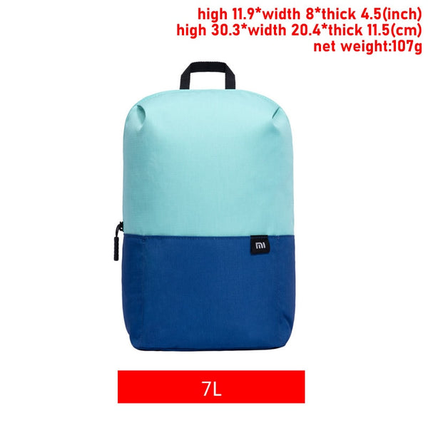 Original Xiaomi Mi Backpack 7L/10L/15L/20L Waterproof Colorful Daily Leisure Urban Unisex Sports Travel Backpack