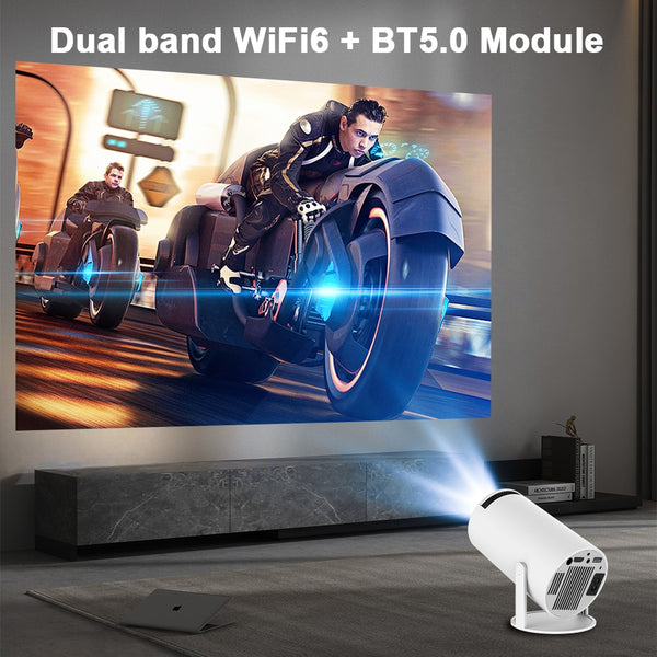 Transpeed Projector 4K Android 11 Dual Wifi6 200 ANSI Allwinner H713 BT5.0 1080P 1280*720P Home Cinema Outdoor portable Projetor