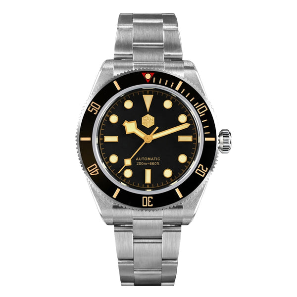 San Martin New Vintage BB58 NH35 40mm Diver Luxury Men Watch Automatic Mechanical Top Brand Business Wristwatch Sapphire 20 Bar