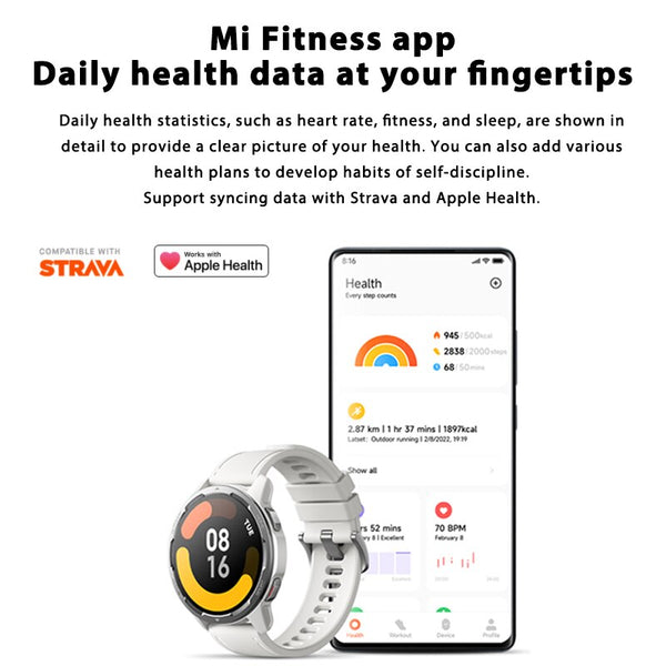 Global Version Xiaomi Mi Watch S1 Active Smart Watch GPS 470mAh 1.43 Bluetooth 5.2 AMOLED Display Heart Rate Sensor Blood Oxygen