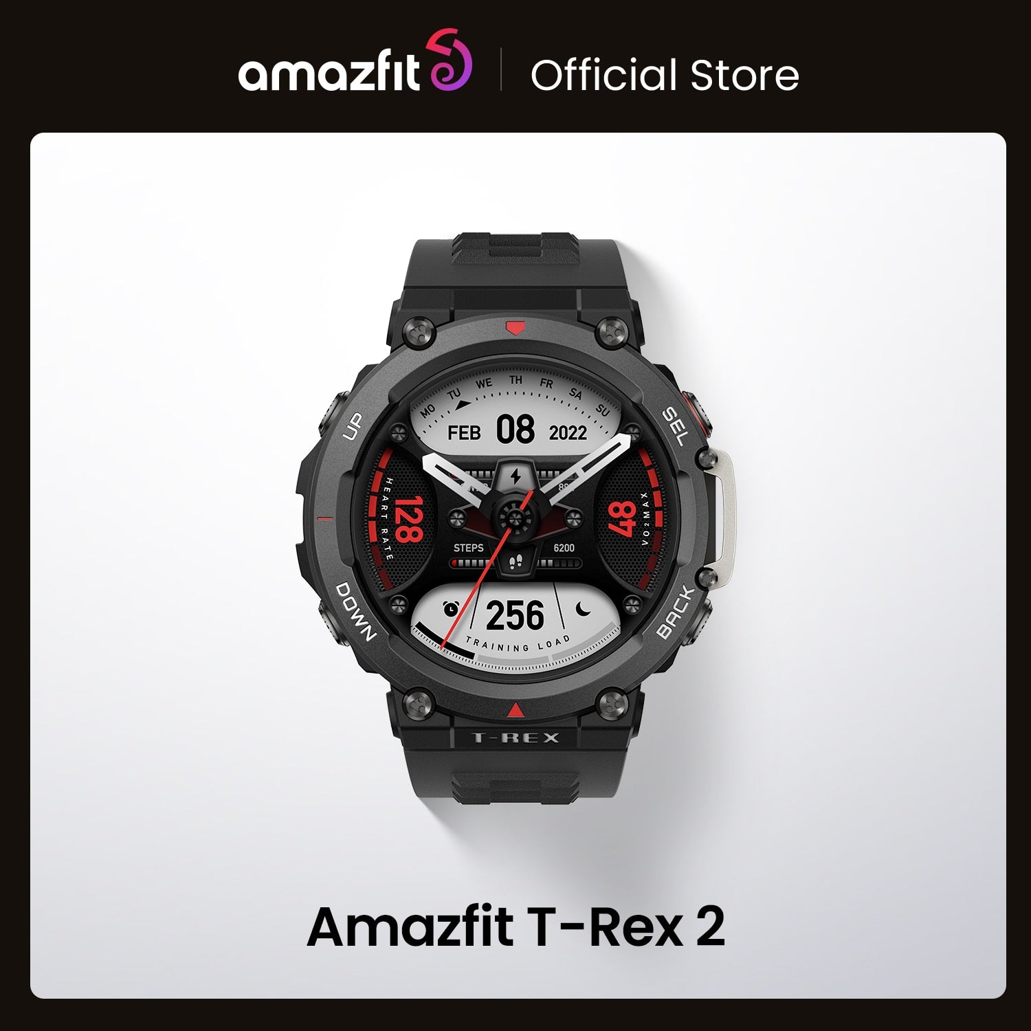 Amazfit T-Rex 2 Rugged Outdoor GPS Smartwatch 24-day Battery Life 150+Built-in Sports Modes Smart Watch For Android iOS