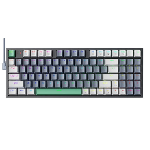 Machenike K500 Mechanical Keyboard Gaming Keyboard Wired Keyboard Hot Swappable 94 Keys RGB Light Mac Windows