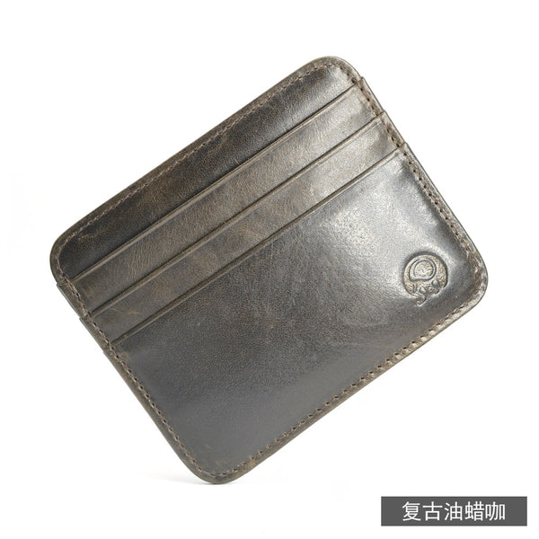 Import Cowhide Leather Lichi Pattern Men's Wallet Sort Woman Credit Card Vintage Style Credit Card Holder Cash Purse lambskin