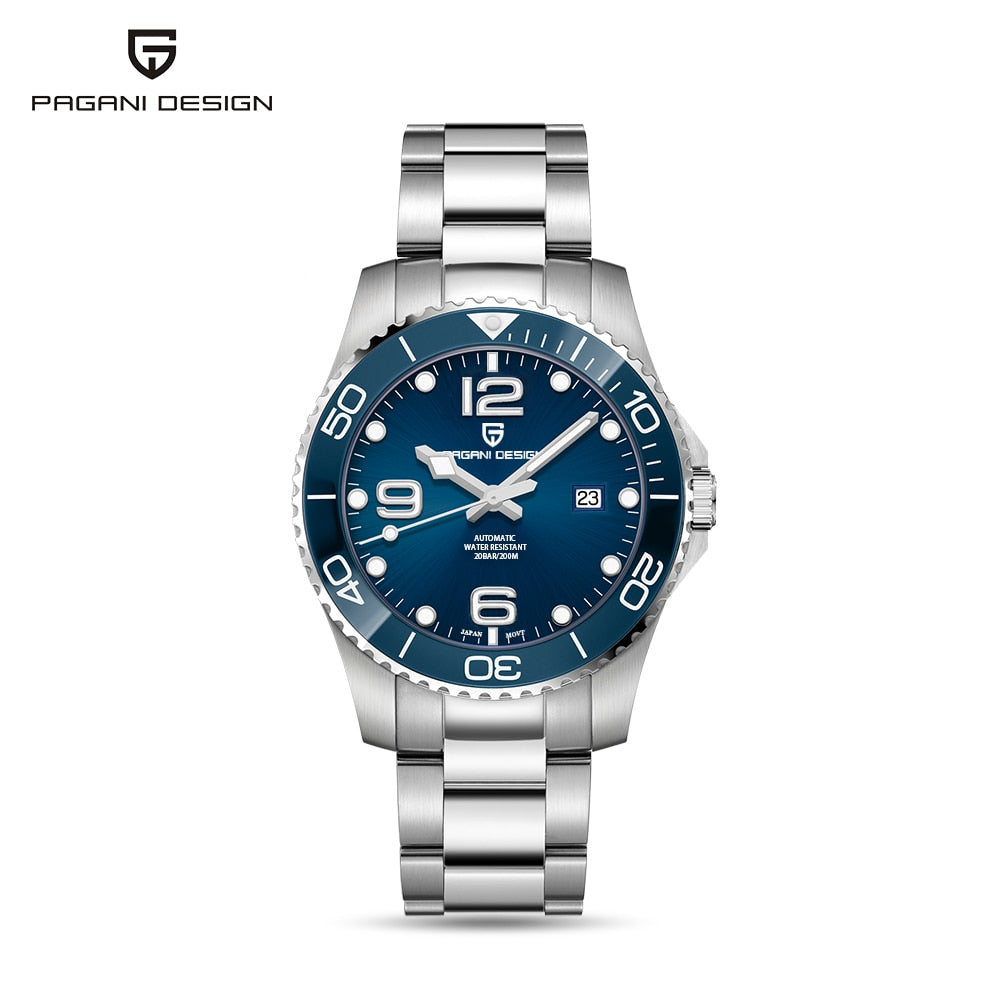 PAGANI DESIGN Top Fashion Luxury Men&#39; Automatic Mechanical Watch 42mm Sapphire Glass Stainless Steel Luminous Watch reloj hombre