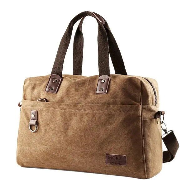 Men Canvas Shoulder Bags Casual Travel 16 inch Laptop Crossbody Bag Luxury Business Bags Fashion High Quality Handbag