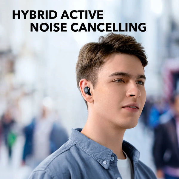 Soundcore by Anker Life A3i Noise Cancelling Earbuds Deep Bass Hybrid ANC AI-Enhanced Calls with 4 Mics 36H 22 Custom EQ