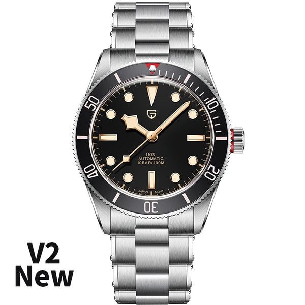 PAGANI DESIGN 2023 New BB58 Steel Men's Mechancial Wristwatch Luxury Automtaic watch for men Sapphire mirror sport Diver watch