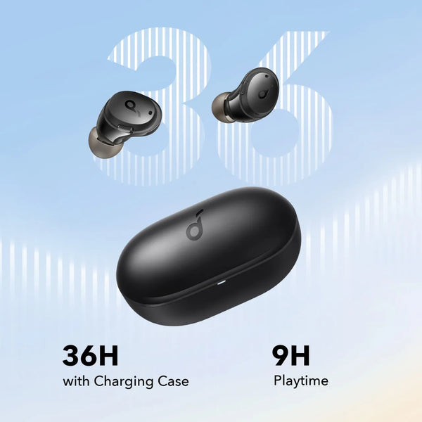 Soundcore by Anker Life A3i Noise Cancelling Earbuds Deep Bass Hybrid ANC AI-Enhanced Calls with 4 Mics 36H 22 Custom EQ