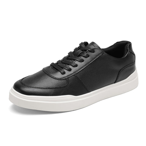 Bruno Marc Casual Dress Leather Sneakers Comfort Black Formal Dress Driving Shoes Classic Lightweight for Men with Free Shipping