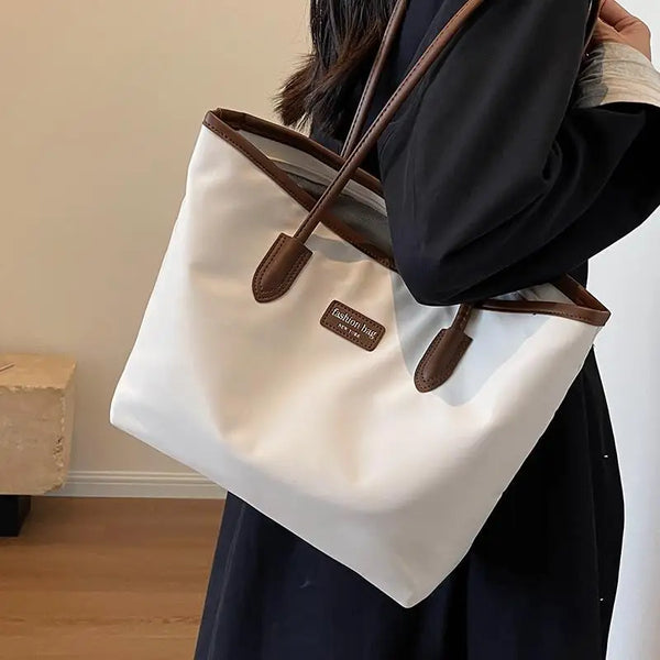 2023 New Korean Women Style Casual Minimalist Tote Bag with High-End Oxford Cloth and Large Capacity for Women's Daily Shopping bag