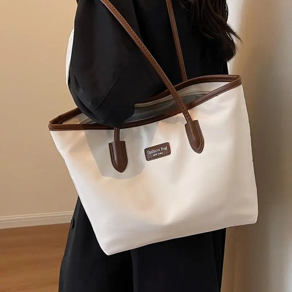 2023 New Korean Women Style Casual Minimalist Tote Bag with High-End Oxford Cloth and Large Capacity for Women's Daily Shopping bag