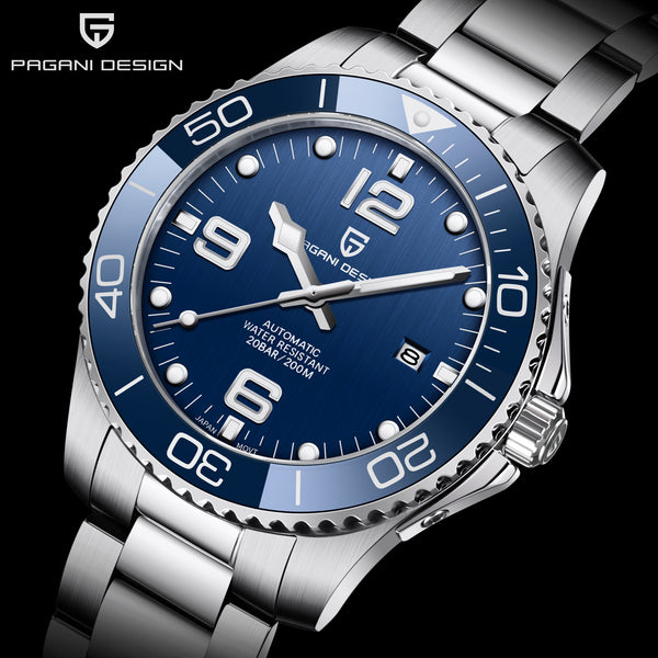 PAGANI DESIGN Top Fashion Luxury Men&#39; Automatic Mechanical Watch 42mm Sapphire Glass Stainless Steel Luminous Watch reloj hombre